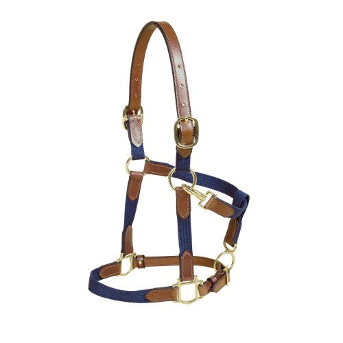 Tory nylon/leather halter