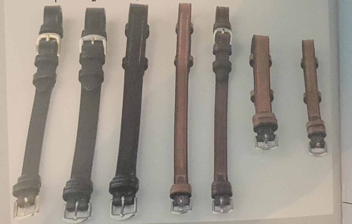 Replacement cheek pieces for hunt bridles buckle end