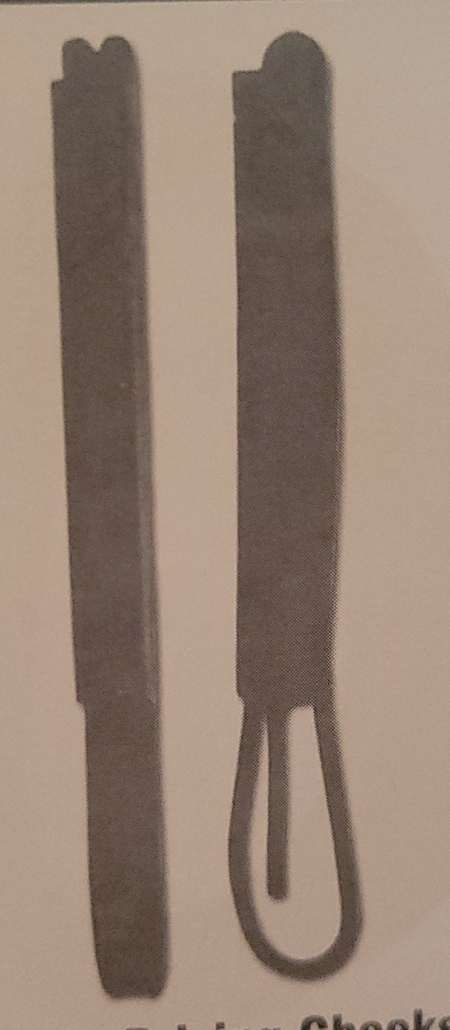 Replacement open driving bridle cheeks