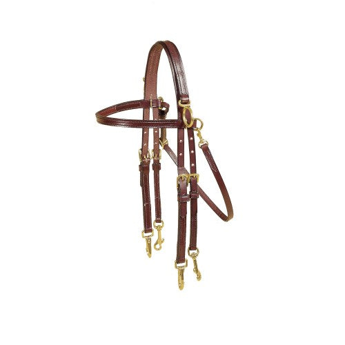 Tory Arabian double training bridle