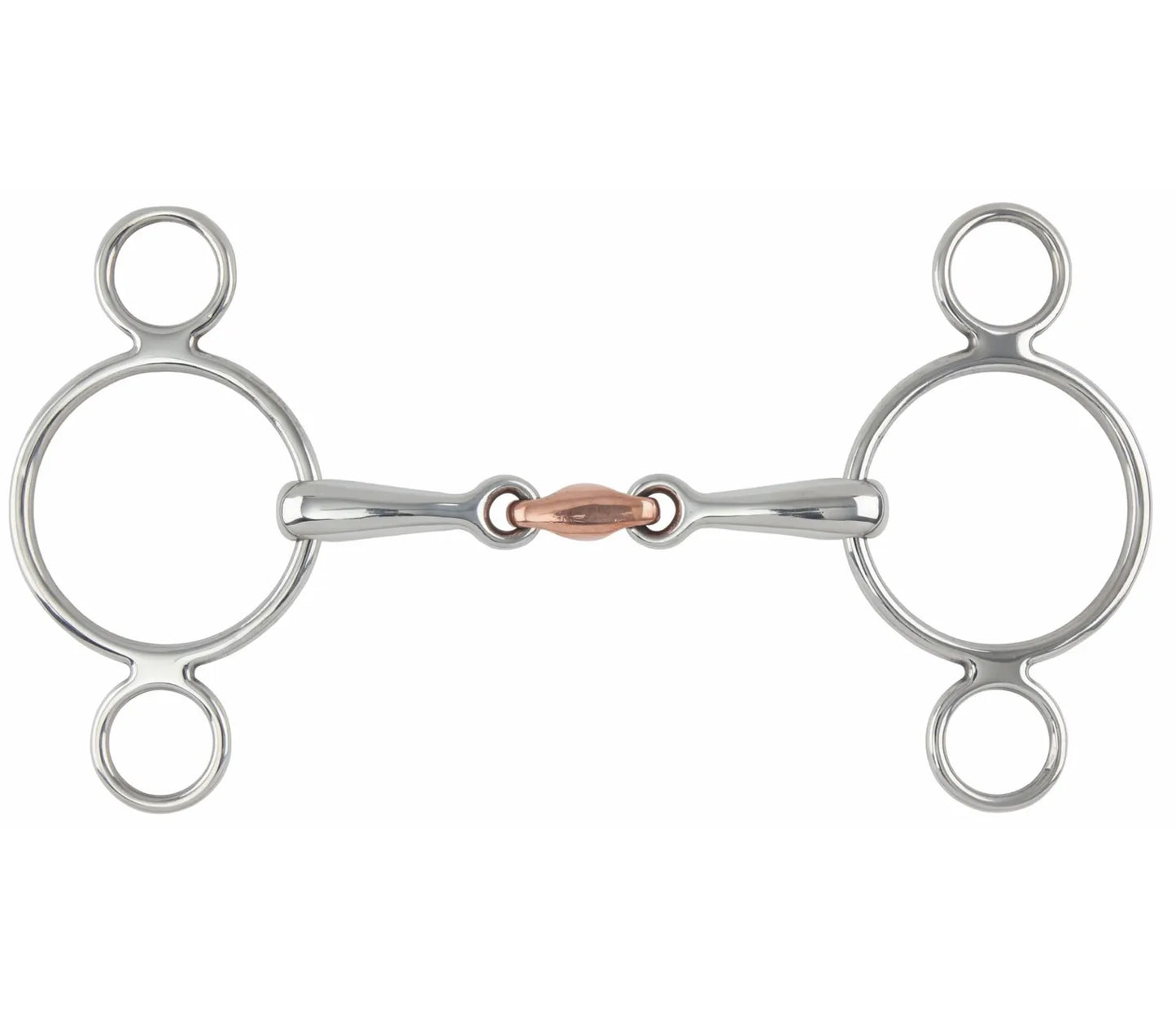 Shires two-ring lozenge gag bit