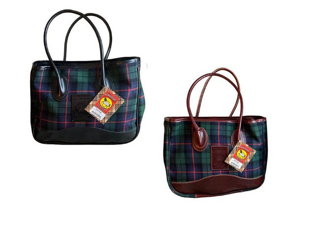 Baker Taylor Tote in tartan plaid