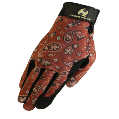 Heritage Performance riding glove prints