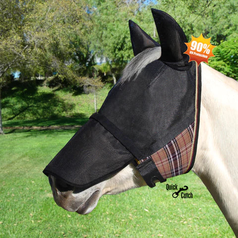 Kensington Uviator Catch fly mask w/ears and nose