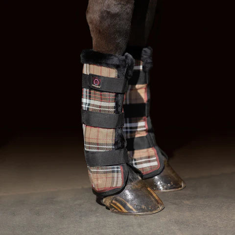 Kensington fleece-trim fly boots