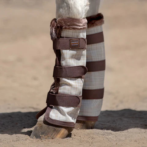 Kensington fleece-trim fly boots