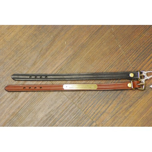 Tory plain leather bracelet with plate