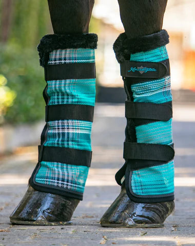 Kensington fleece-trim fly boots