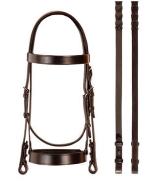 Bobby's 405H heavy-duty flat hunt bridle