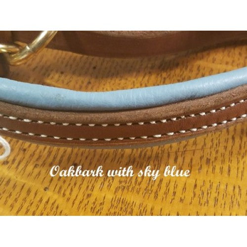 Griffinbrook padded leather mini/pony halter in oakbark with chrome hardware