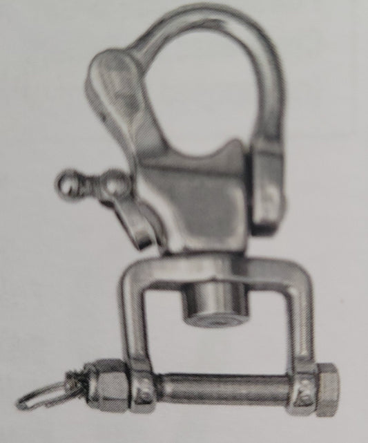 Snap shackle for carriages