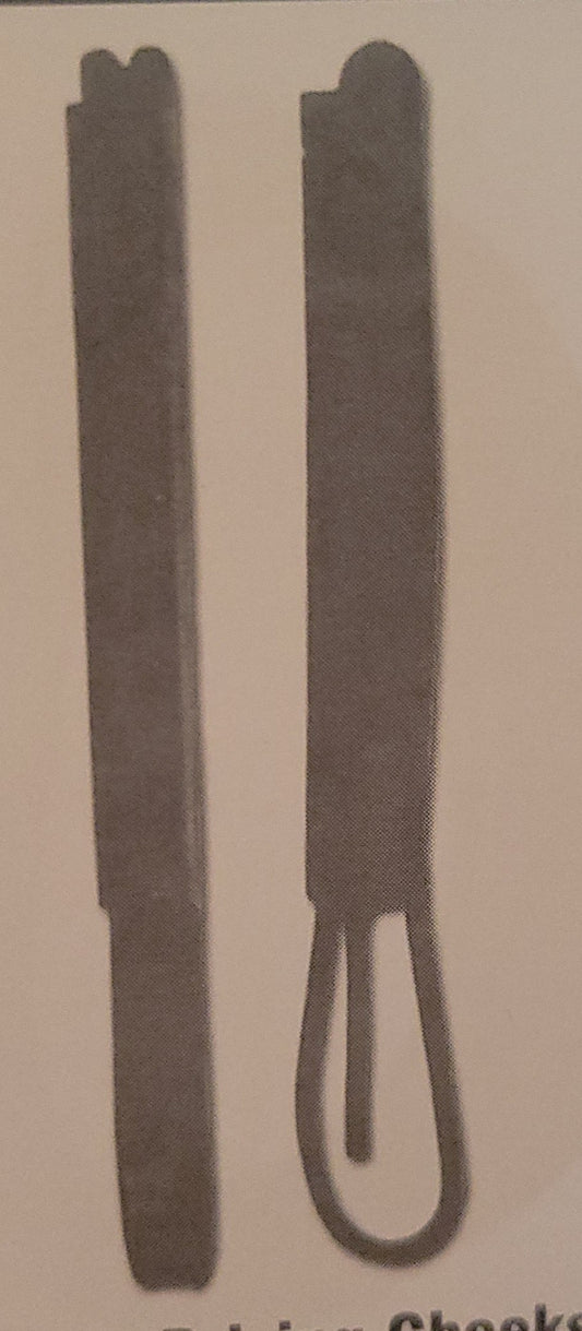 Replacement open driving bridle cheeks