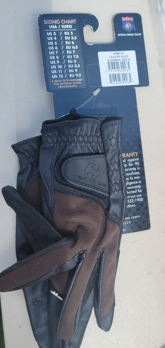 Heritage cross country gloves size 10