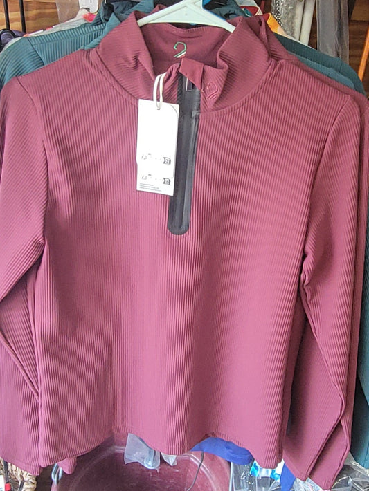 HKM 1/4 zip riding shirt ladies medium