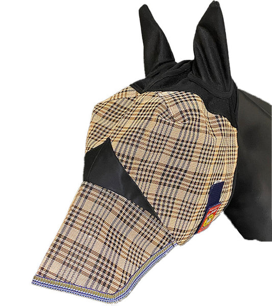 Baker fly mask with ears and nose