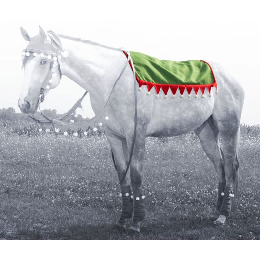 Festive Elf saddle pad cover