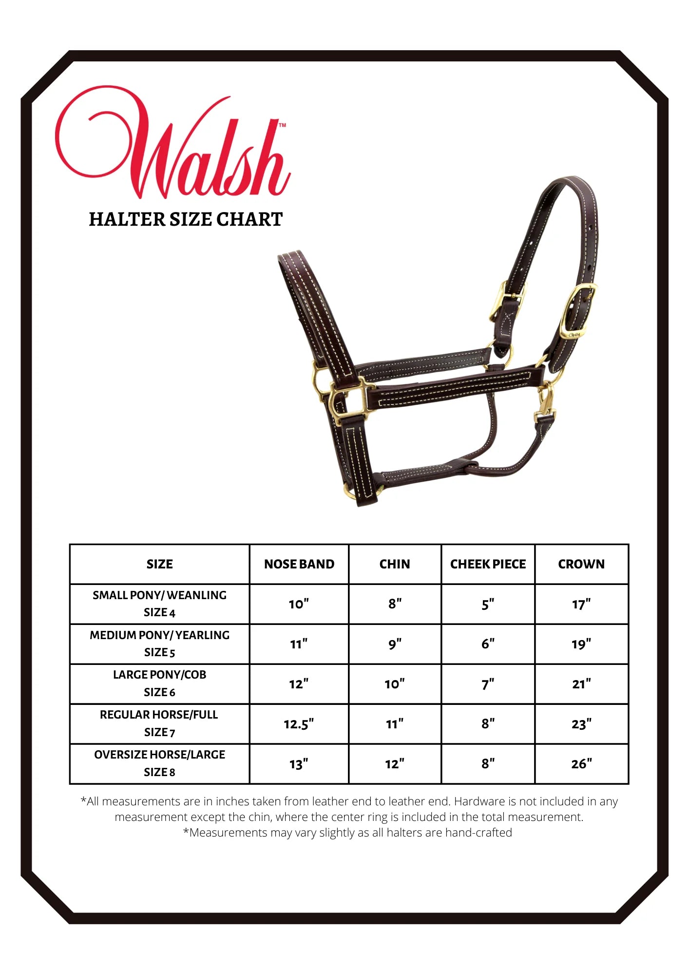 Walsh Heritage halter