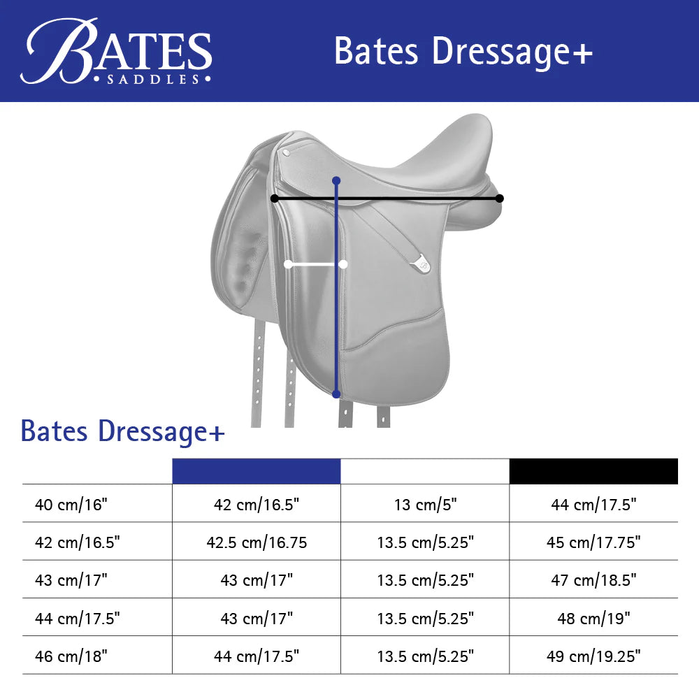 Bates WIDE dressage saddle