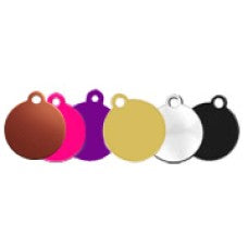 Engraved circle tags