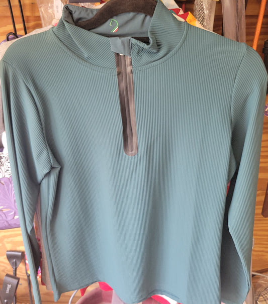 HKM 1/4 zip riding shirt ladies large