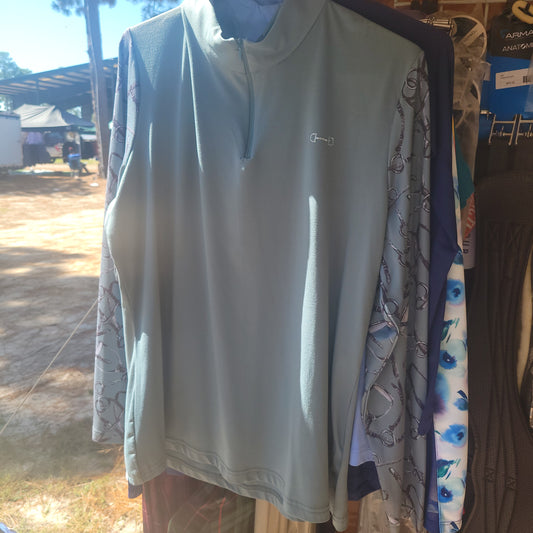 HKM 1/4 zip riding shirt ladies XXL