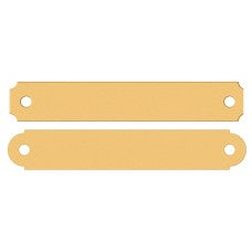 Engraved brass halter plate